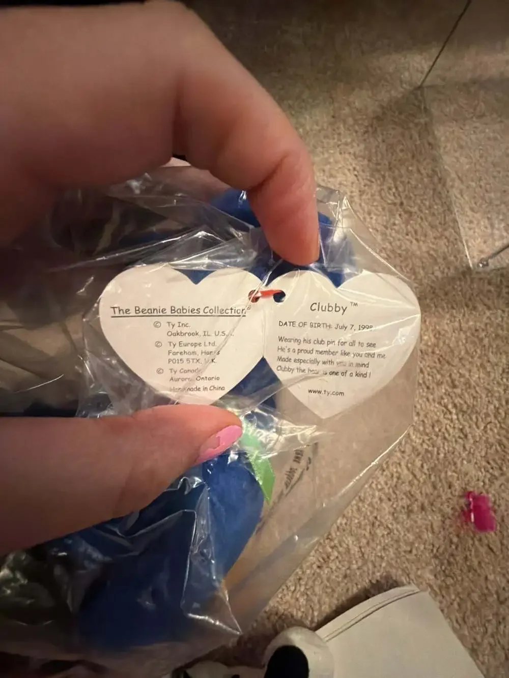 Rare Clubby the Bear Beanie Baby